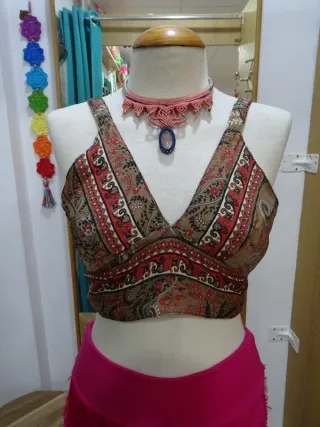 Top Seda India Reversible Lentejuelas