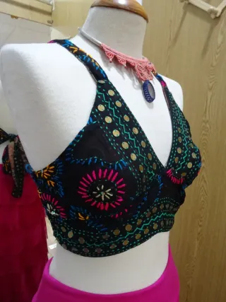 Top Seda India Reversible Lentejuelas