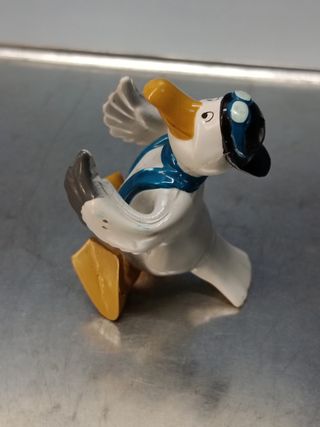 Figura PVC, Gaviota Aviadora Wilbur - Personaje de los Rescatadores de Cangurolandia - Disney.