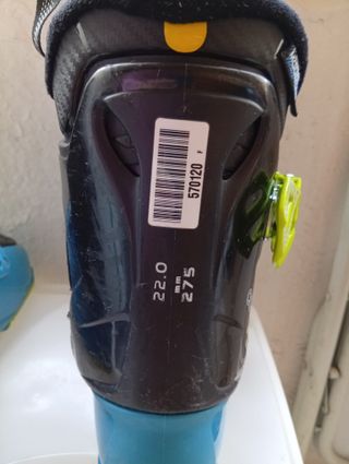 Botas de esquí azules,infantil, número 22