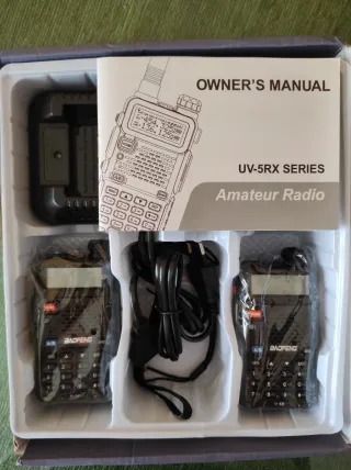 2 EMISORAS LARGO ALCANCE 5W UHF VHF+ AÉREA NUEVOS!