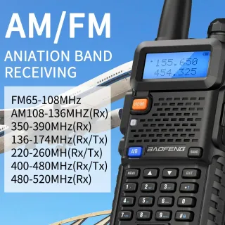 2 EMISORAS LARGO ALCANCE 5W UHF VHF+ AÉREA NUEVOS!