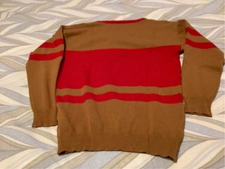 Maglione donna taglia M marrone e rosso