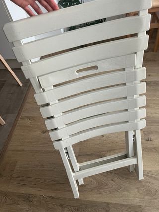 2 Sillas Plegables Blancas