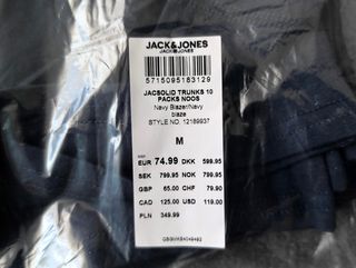 Pack 10 boxer Jack & Jones talla M (NUEVO)