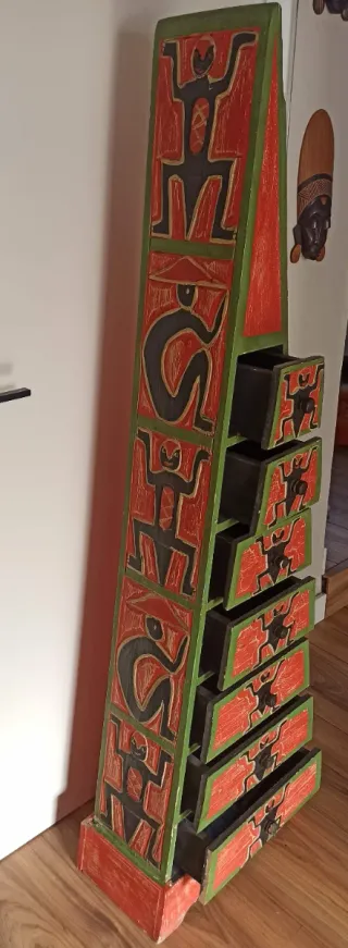 Mueble Balinés Madera Tallada