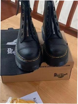 Botas Dr. Martens Talla 38 Cremallera Negra