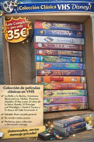 Colección VHS Disney Clásica (35€)