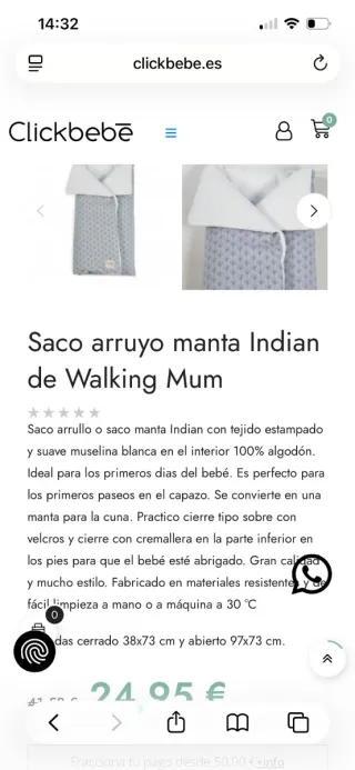 Carrito Jané Muum 4 Duo Capazo Sweet Seal