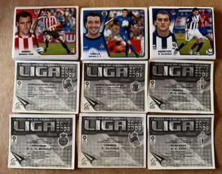 Lote cromos LIGA ESTE 2005/06 - 49 diferentes