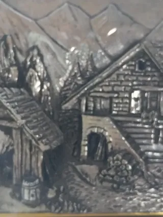 Quadretto artigianale con cornice