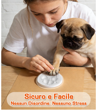 Kit Impronta Cane 2 Pezzi Argilla