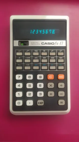 Calculadora CASIO FX-17 FRL 1976