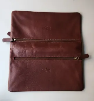 Bolso Cartera Piel Napa Mujer Marrón