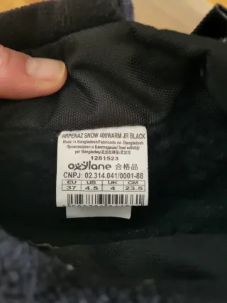 Botas niño Quechua Talla 37