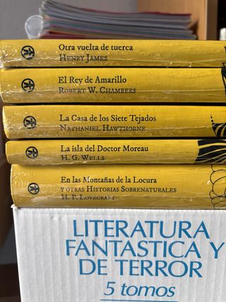 Literatura fantástica y de terror (5 tomos)