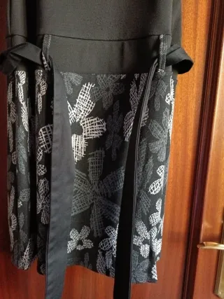 Vestido negro y blanco