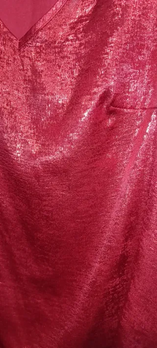 Blusa Roja Brillante Talla XXXL