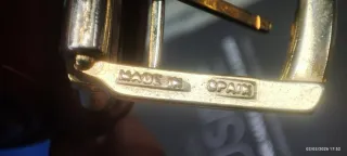 Cinturón Piel Christian Dior Hebilla Dorada