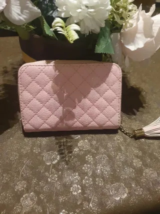 Monedero  Rosa y Dorado