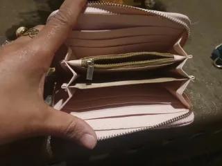 Monedero  Rosa y Dorado