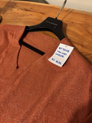 Conjunto punto jersey amplio y pantalón