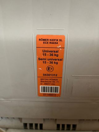 Silla de coche Britax Römer isofix