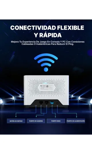 Router WiFi GearUP Booster para Juegos Gamer