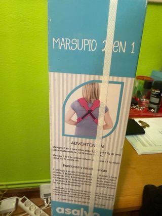 Mochila Portabebés Asalvo Marsupio 2 en 1