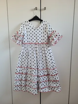 Traje Gitana Niña 2-3 Años Lunares