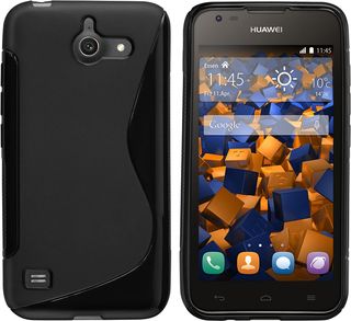 FUNDA GEL TPU X-LINE NEGRA PARA HUAWEI ASCEND Y550