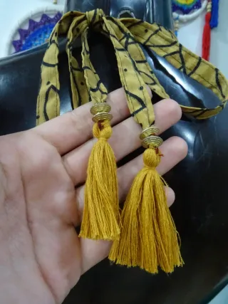 Top reversible artesanal bordado con lentejuelas