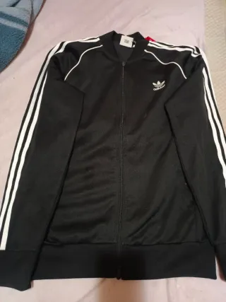 Chaqueta Adidas Original Talla L Negra