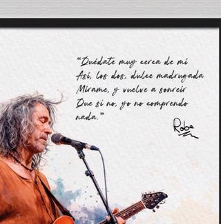 Cuadro Robe Iniesta estilo Acuarela A4