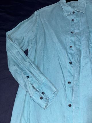 Camisa azul celeste manga larga Talla L