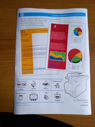 Impresora HP LaserJet CM1312 MFP Color