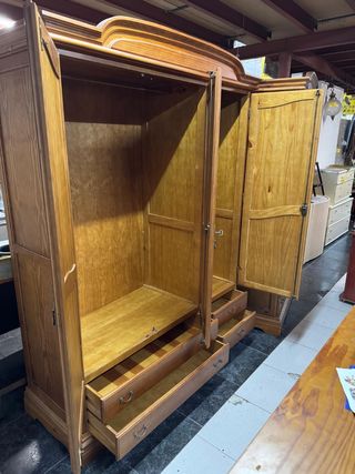 Armario rústico 3 puertas madera