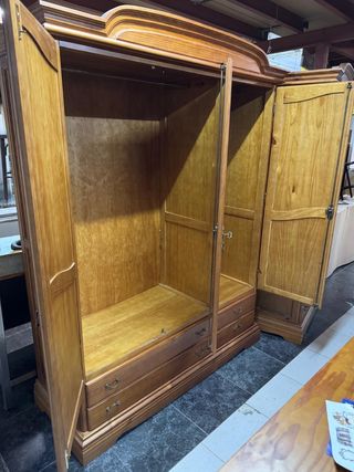 Armario rústico 3 puertas madera