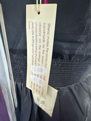 Vestido fiesta volantes gris plateado