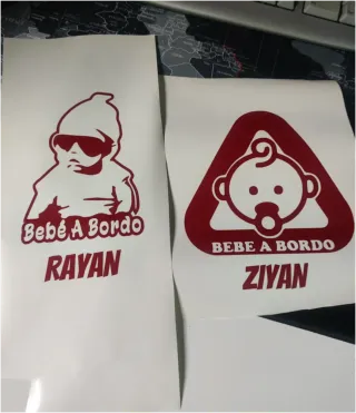 Pegatina Bebé a Bordo Personalizada