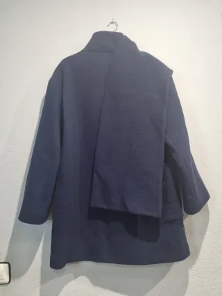 Abrigo Bufanda Lana Zara