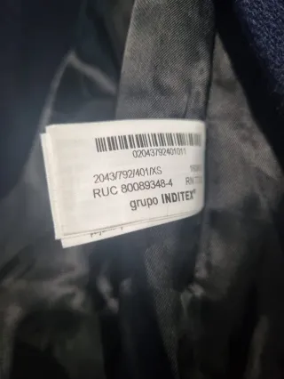 Abrigo Bufanda Lana Zara