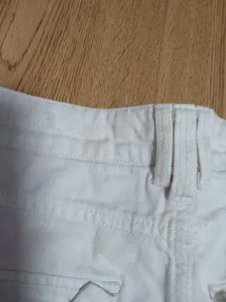 Bermudas Bershka Blancas Talla XS