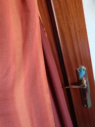 Vestido largo marrón rojizo