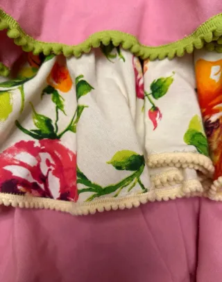 Falda Flamenca Rociera Canastera de flores