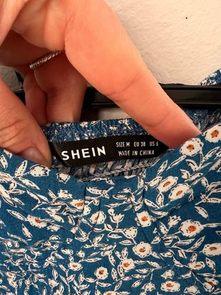 Vestido midi floral - Shein Talla M