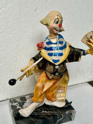 Statuetta Clown Il Mago Fontanini Vintage