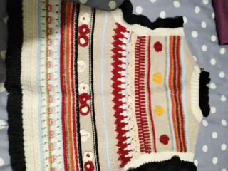 Chaleco corto multicolor