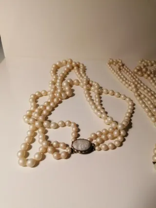 Collares Perlas Sintéticas Disfraz y Carnaval