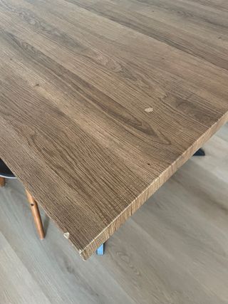 Mesa de comedor madera y metal 180cm